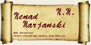Nenad Marjanski vizit kartica